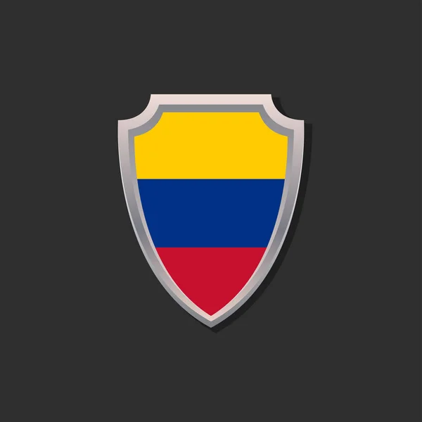 Illustration Colombia Flag Template — 图库矢量图片