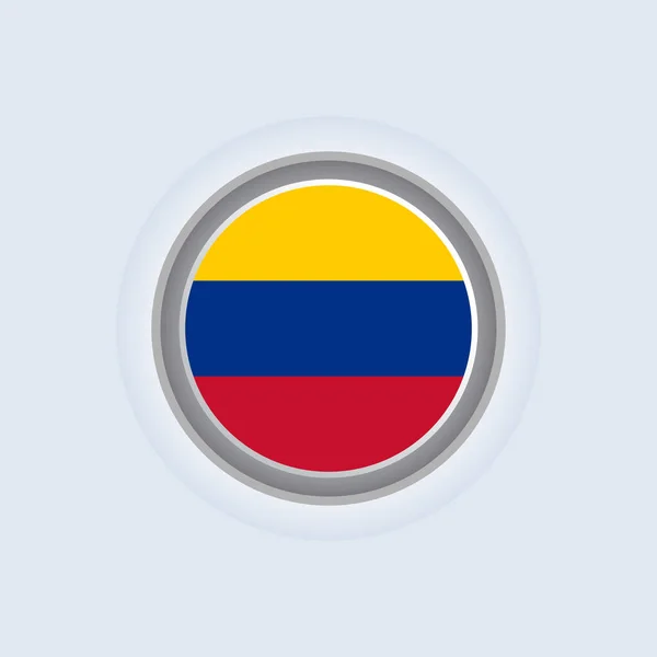Illustration Colombia Flag Template — Wektor stockowy