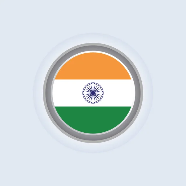 Illustration India Flag Template — ストックベクタ