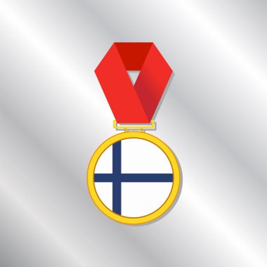 Illustration of Finland flag Template