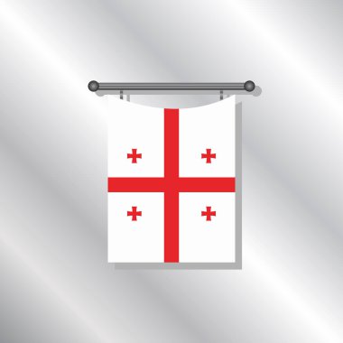 Illustration of Georgia flag Template