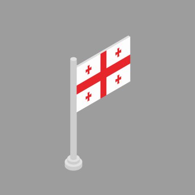 Illustration of Georgia flag Template