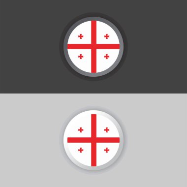 Illustration of Georgia flag Template