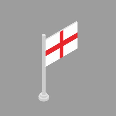 Illustration of England flag Template