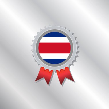 Illustration of Costa Rica flag Template