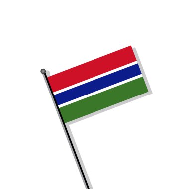Illustration of Gambia flag Template
