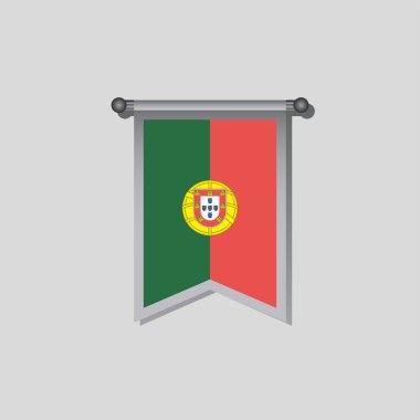 Illustration of Portugal flag Template