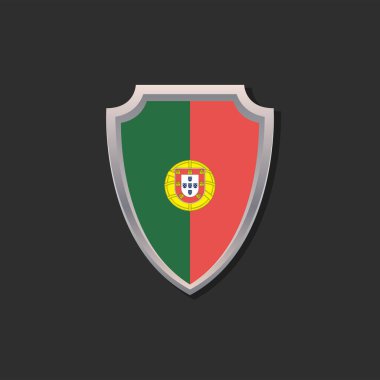 Illustration of Portugal flag Template
