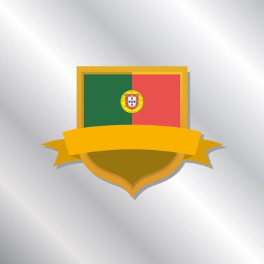 Illustration of Portugal flag Template