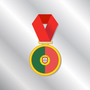 Illustration of Portugal flag Template