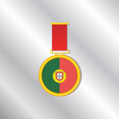 Illustration of Portugal flag Template