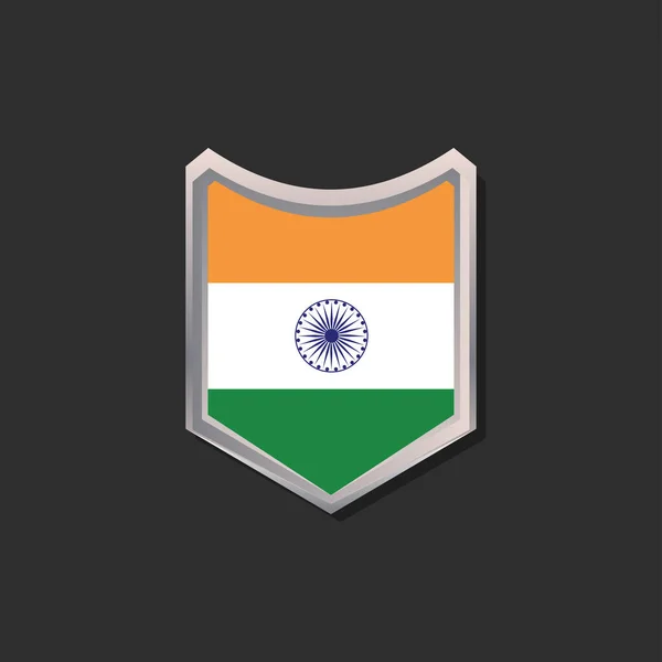 Illustration India Flag Template — ストックベクタ