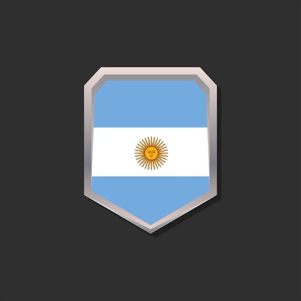 Illustration Argentina Flag Template — Wektor stockowy