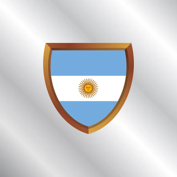 Illustration Argentina Flag Template — Stock Vector