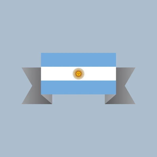 Illustration Argentina Flag Template — Stockvector