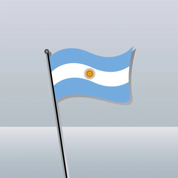 Illustration Argentina Flag Template — Vetor de Stock