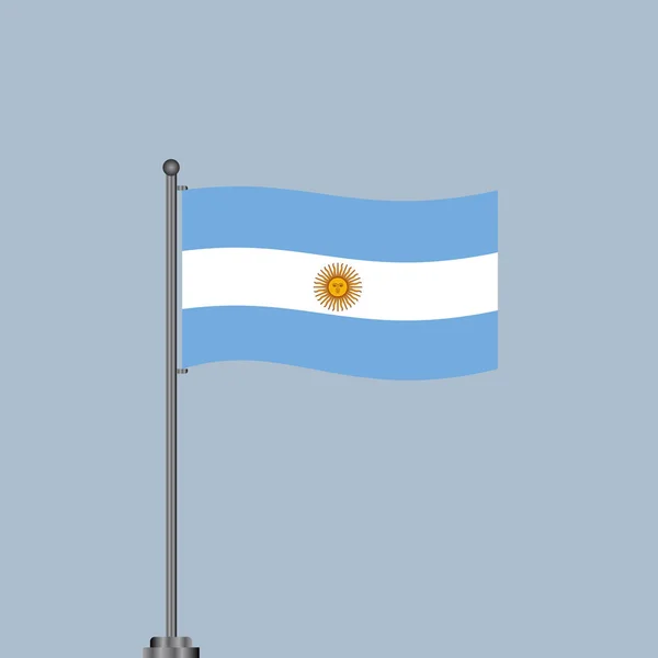 Illustration Argentina Flag Template — ストックベクタ