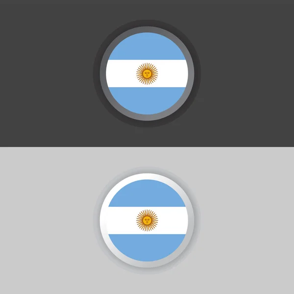 Illustration Argentina Flag Template — Stok Vektör