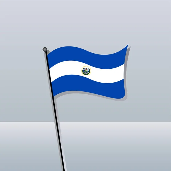 Illustration Salvador Flag Template — 스톡 벡터