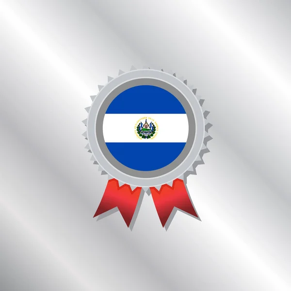 Illustration Salvador Flag Template — ストックベクタ