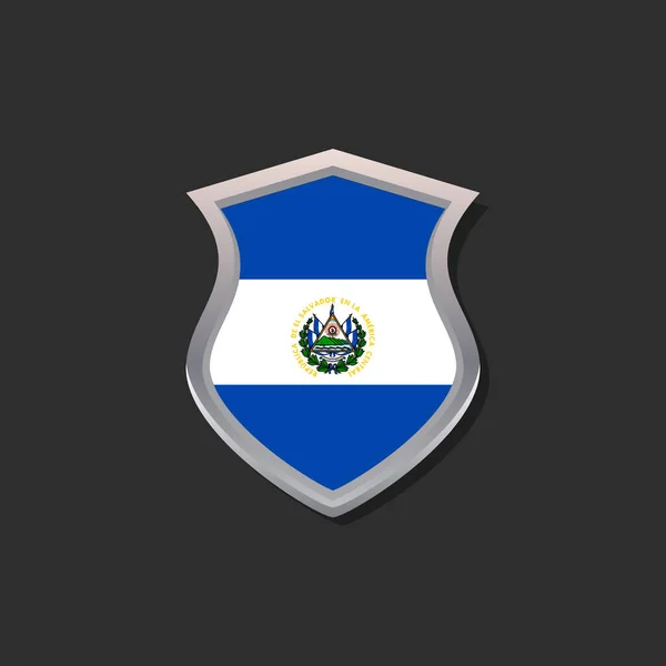 Illustration Salvador Flag Template — Image vectorielle