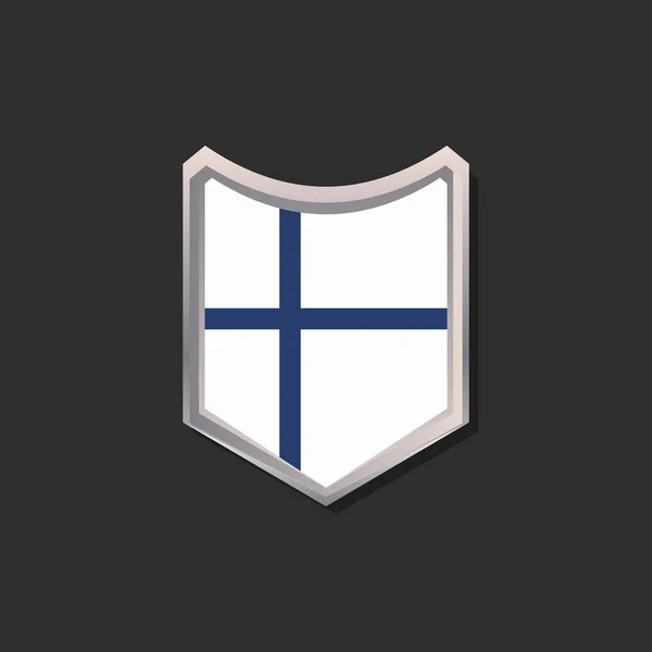 Illustration Finland Flag Template — 스톡 벡터