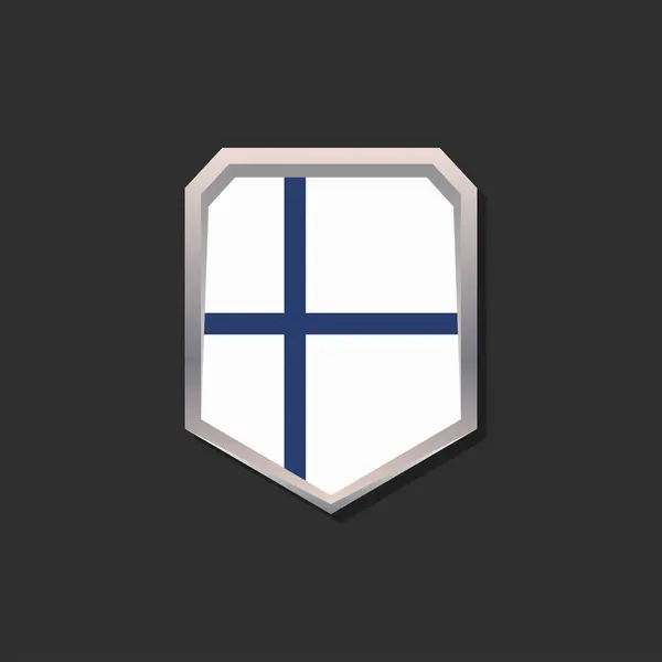 Illustration Finland Flag Template — Vettoriale Stock