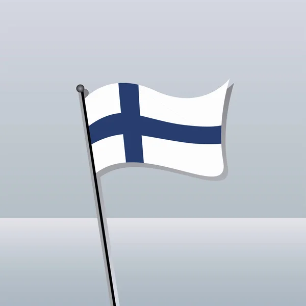 Illustration Finland Flag Template — Stock Vector