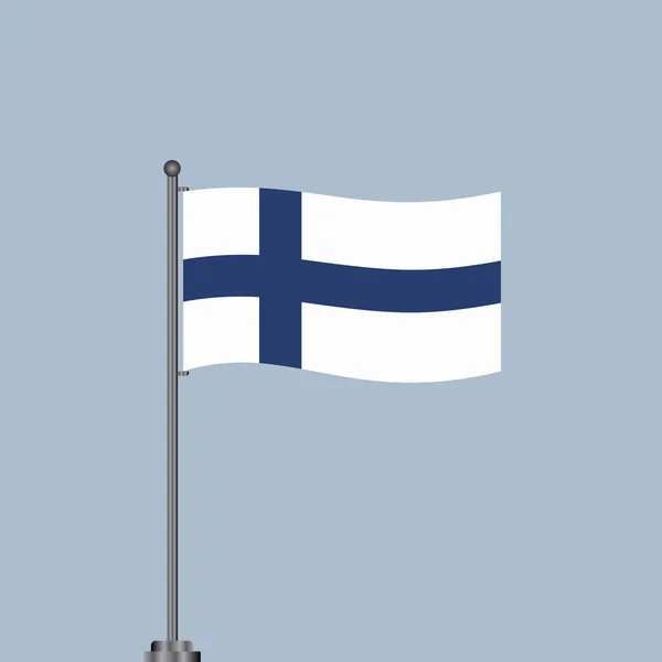 Illustration Finland Flag Template — ストックベクタ