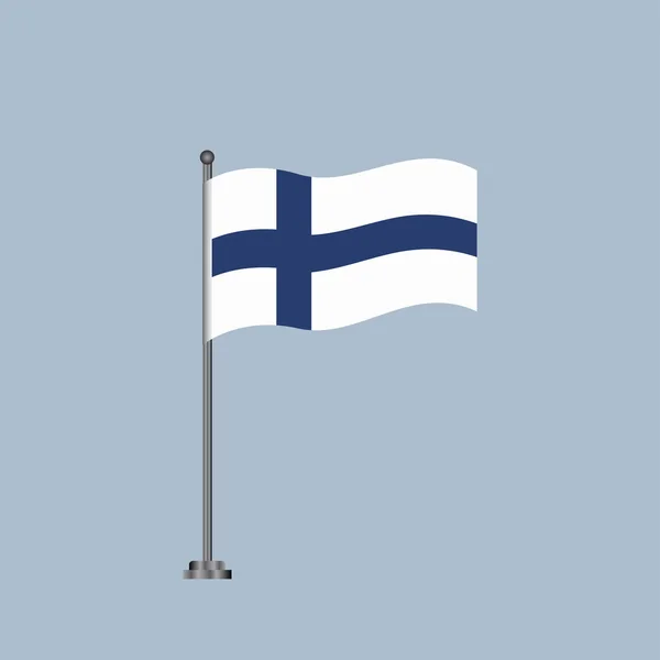 Illustration Finland Flag Template — Stock vektor