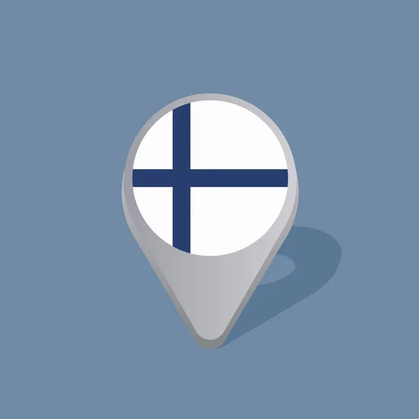 Illustration Finland Flag Template — Vector de stock