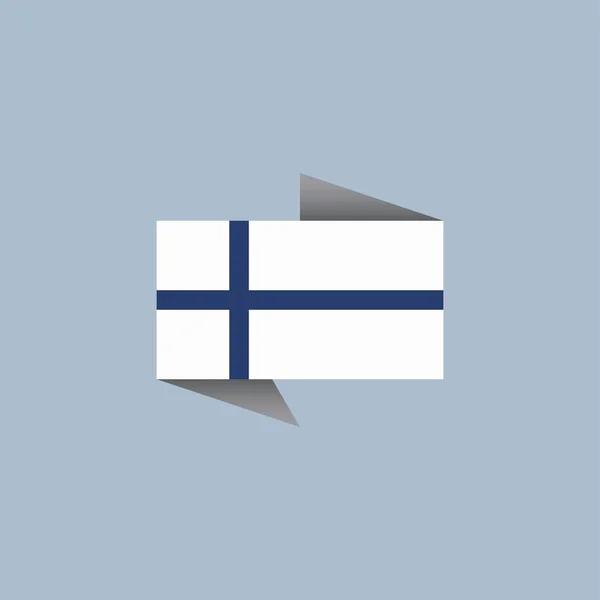 Illustration Finland Flag Template — Stockvector