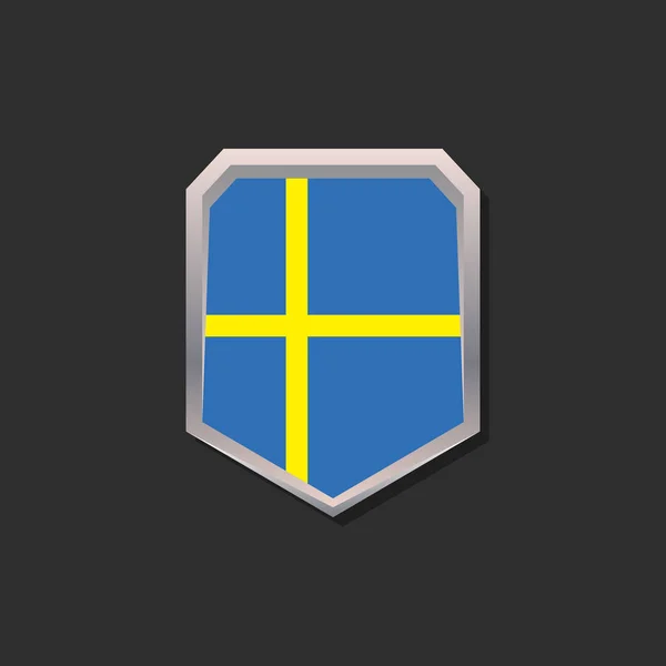 Illustration Sweden Flag Template — Stockový vektor