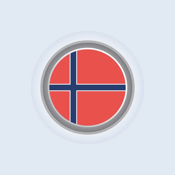 Illustration Norway Flag Template — Wektor stockowy