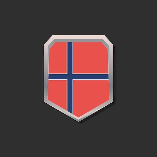 Illustration Norway Flag Template — 图库矢量图片