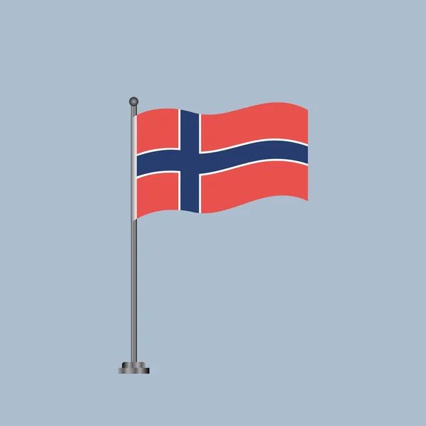 Illustration Norway Flag Template —  Vetores de Stock