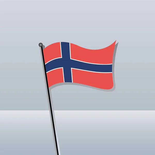 Illustration Norway Flag Template — Wektor stockowy
