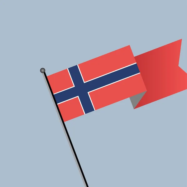 Illustration Norway Flag Template — ストックベクタ