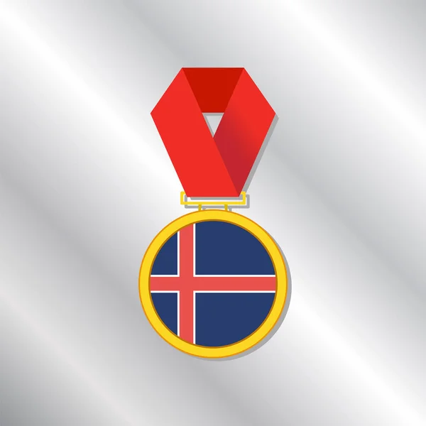 Illustration Iceland Flag Template — Stockvector