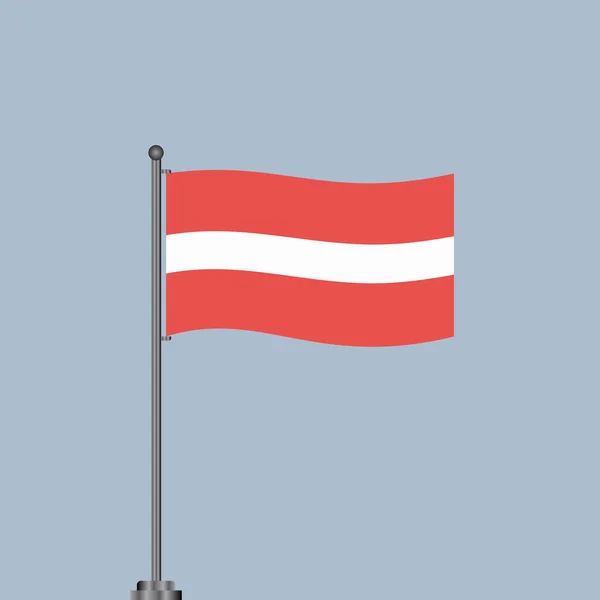 Illustration Latvia Flag Template — Stok Vektör