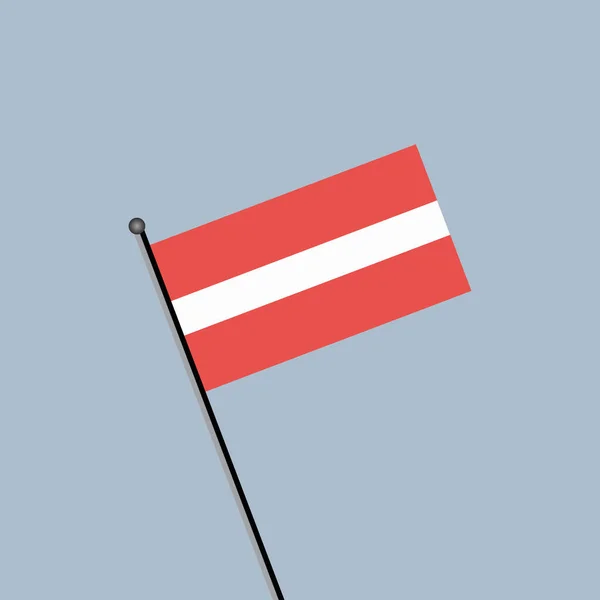 Illustration Latvia Flag Template — Stockvector