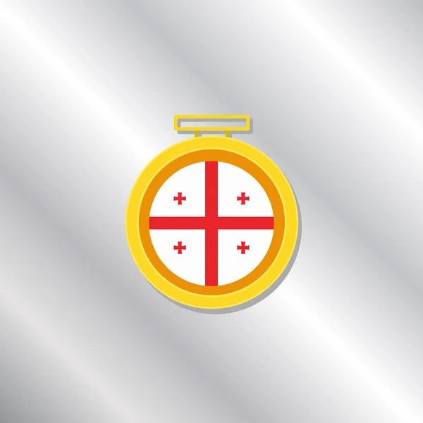 Εικόνα Του Προτύπου Σημαίας Της Γεωργίας — Διανυσματικό Αρχείο