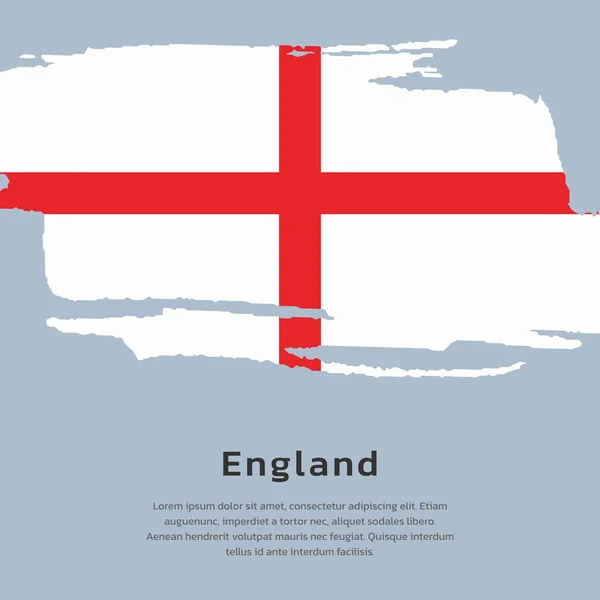 Illustration England Flag Template — Vettoriale Stock