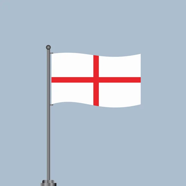 Illustration England Flag Template — Archivo Imágenes Vectoriales