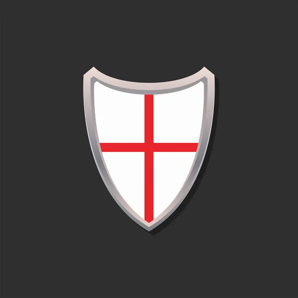 Illustration England Flag Template — ストックベクタ