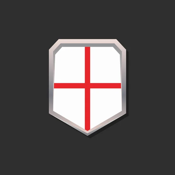 Illustration England Flag Template — Archivo Imágenes Vectoriales