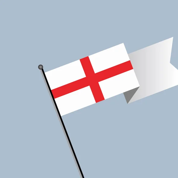 Illustration England Flag Template — Stockvektor