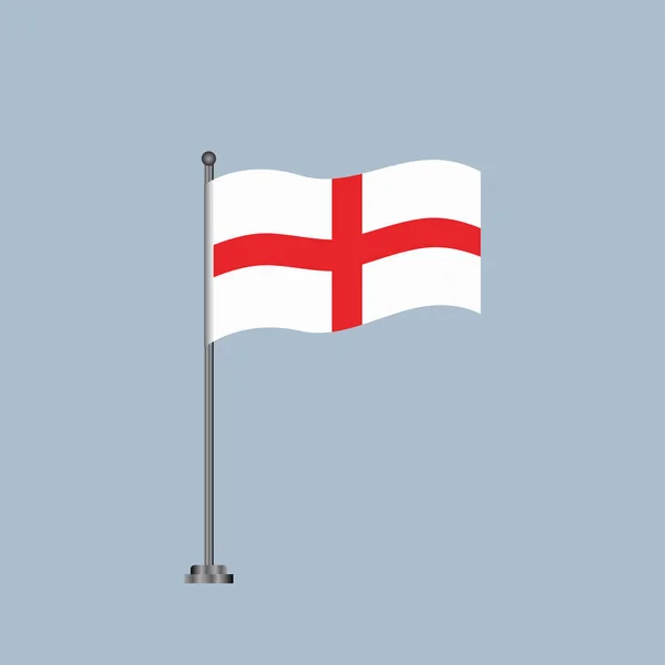 Illustration England Flag Template — Stockvektor