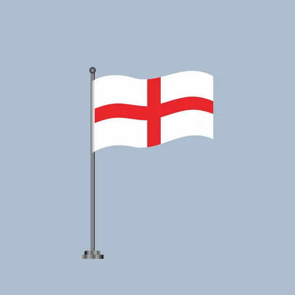 Illustration England Flag Template — ストックベクタ