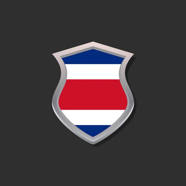 Illustration Costa Rica Flag Template — Vettoriale Stock